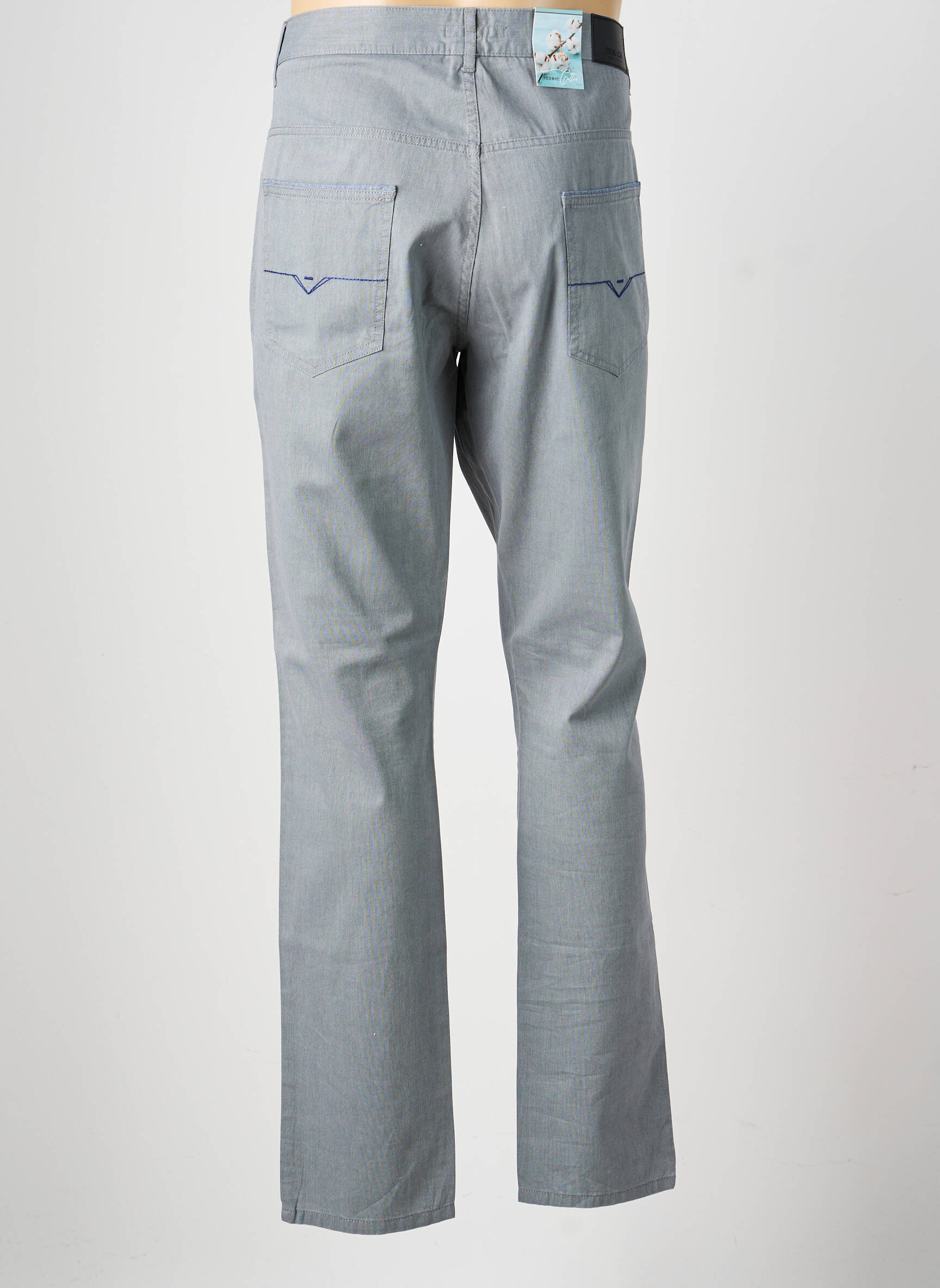 Jeans coupe slim poches taille normale bleu LCDN homme