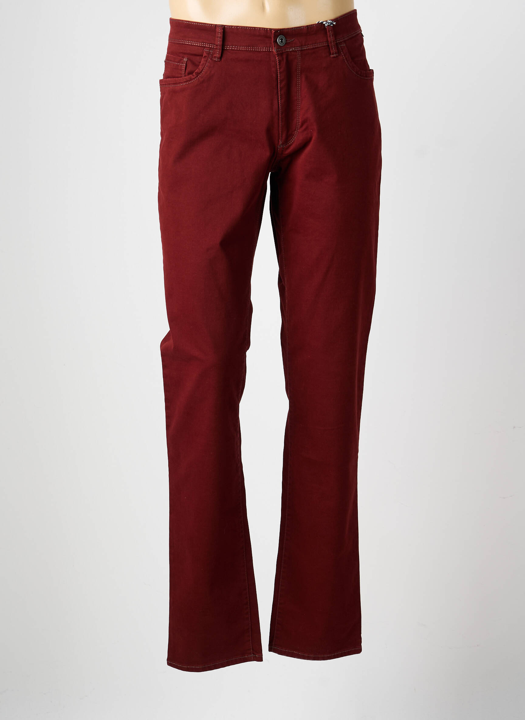 Jeans coupe slim poches taille normale rouge HATTRIC homme