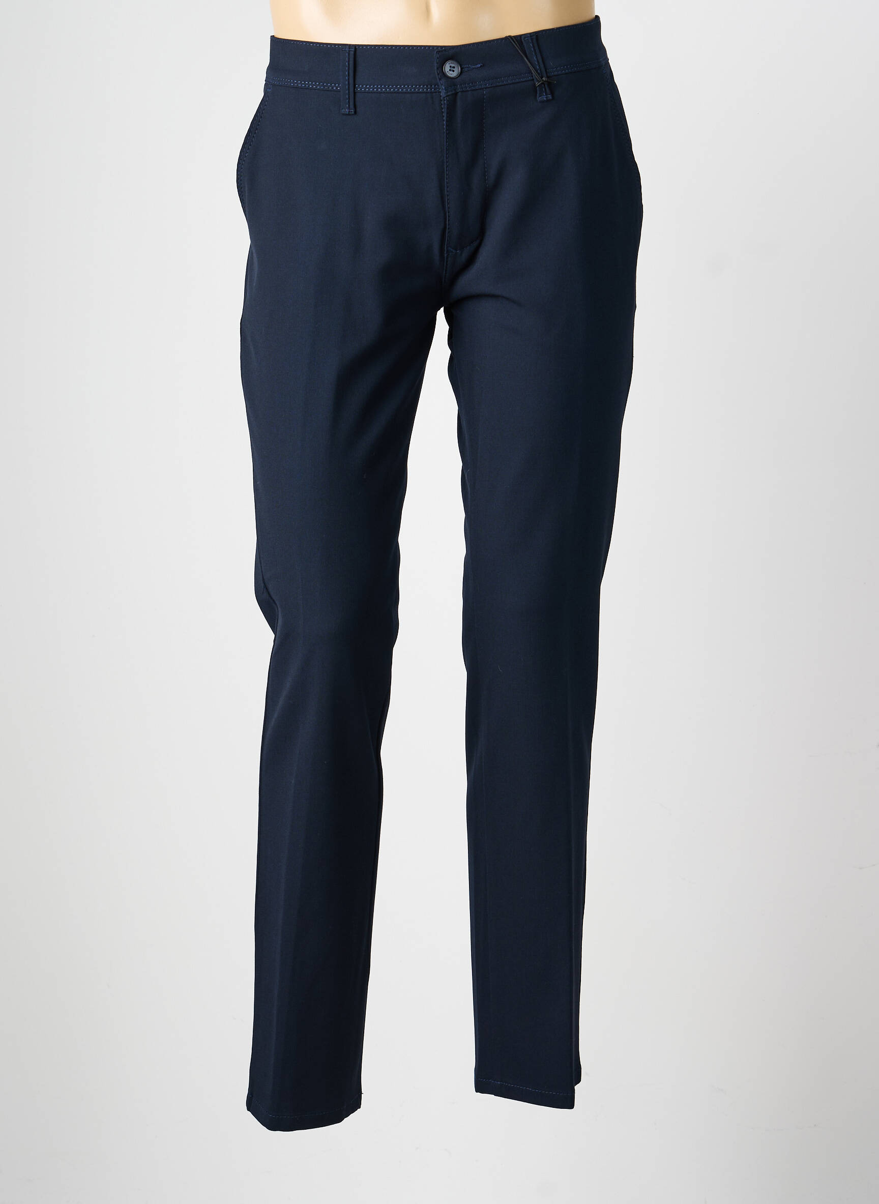 Pantalon chino tissage popeline taille normale bleu PIONEER homme