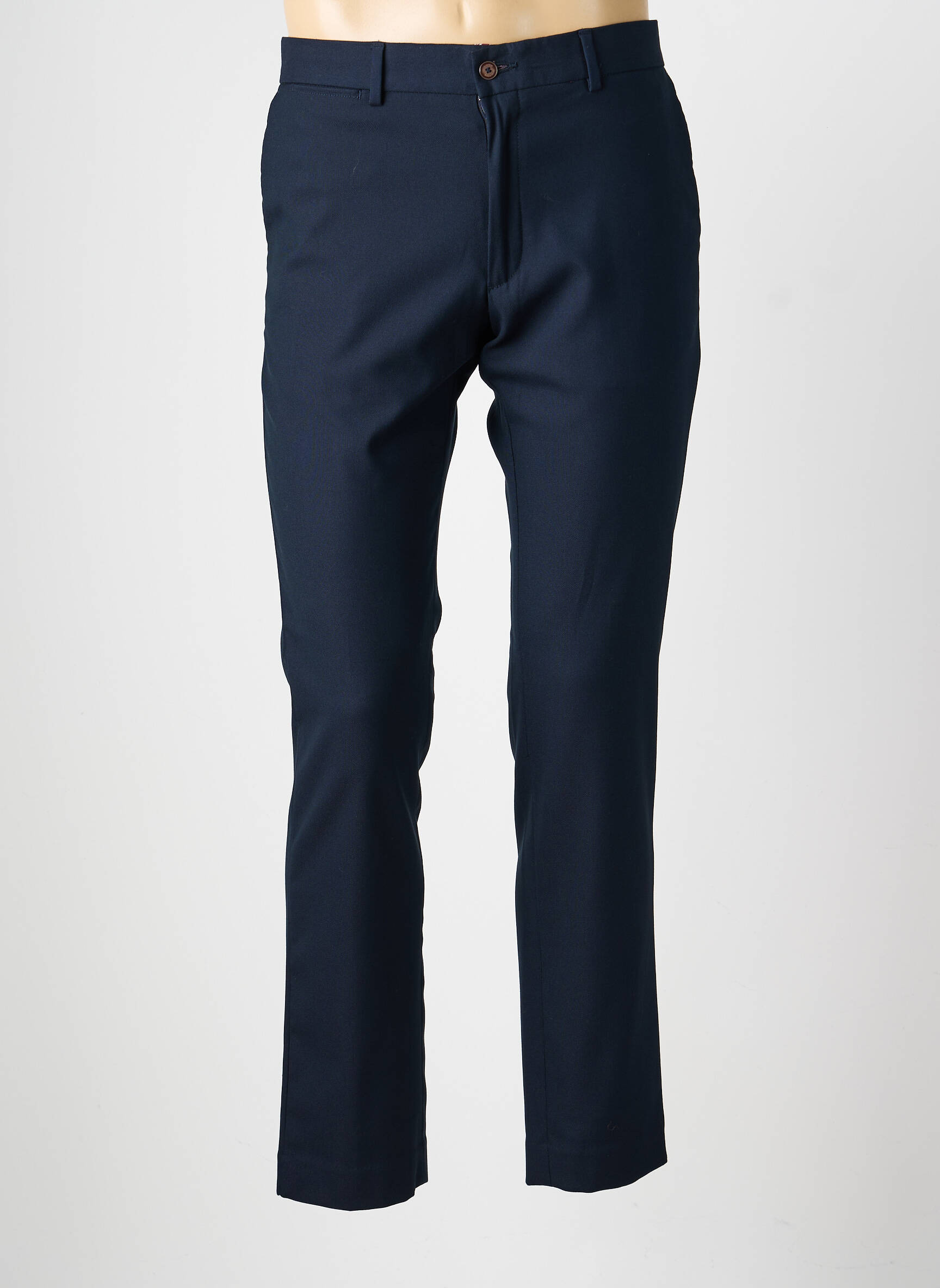 Pantalon slim taille à pinces taille normale bleu LCDN homme