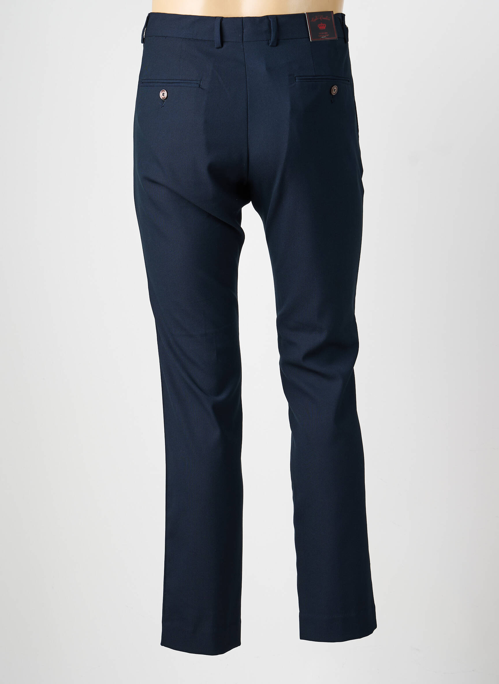 Pantalon slim taille à pinces taille normale bleu LCDN homme