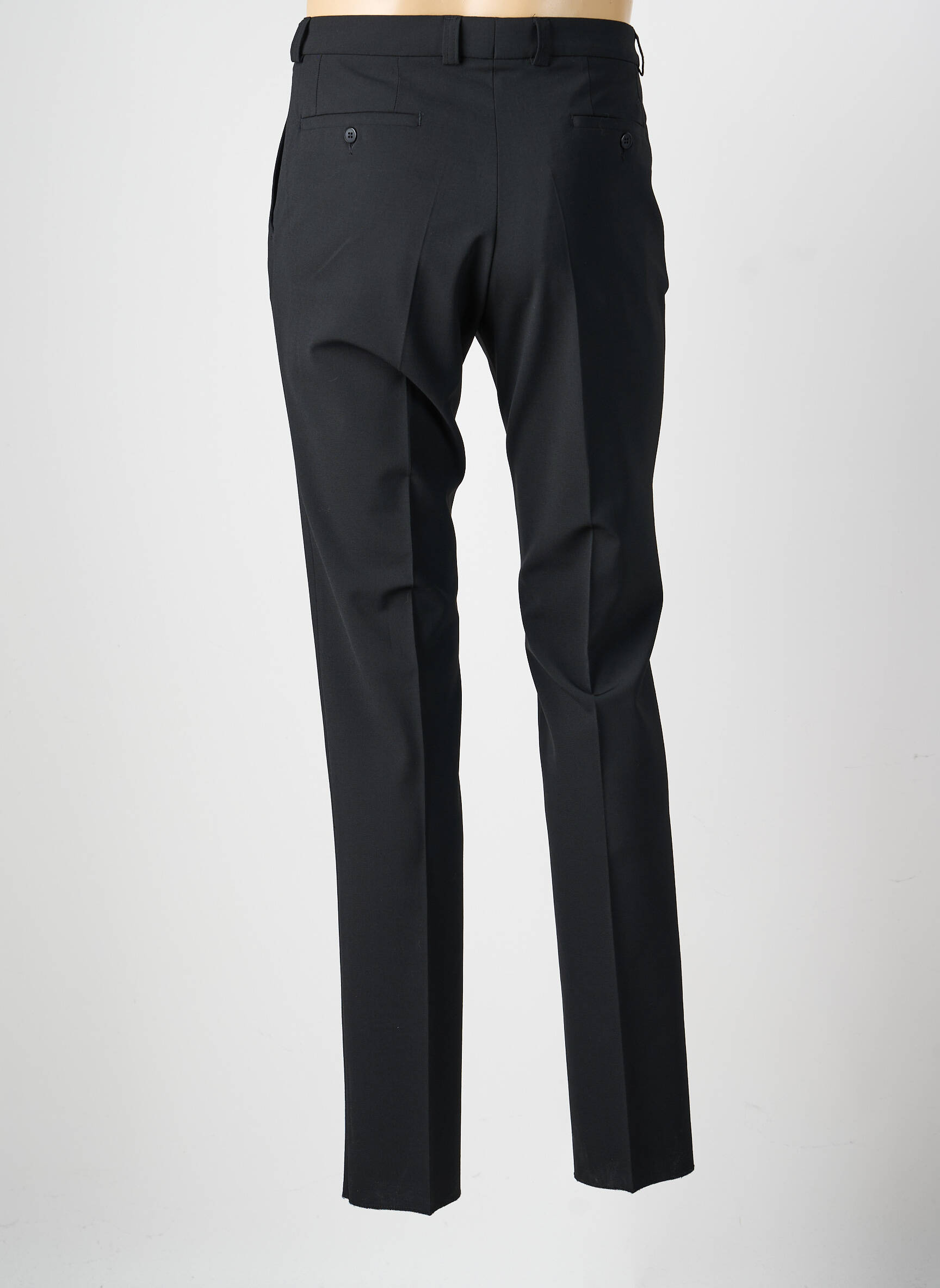 Pantalon slim taille à pinces taille normale noir GIANNI MARCO homme