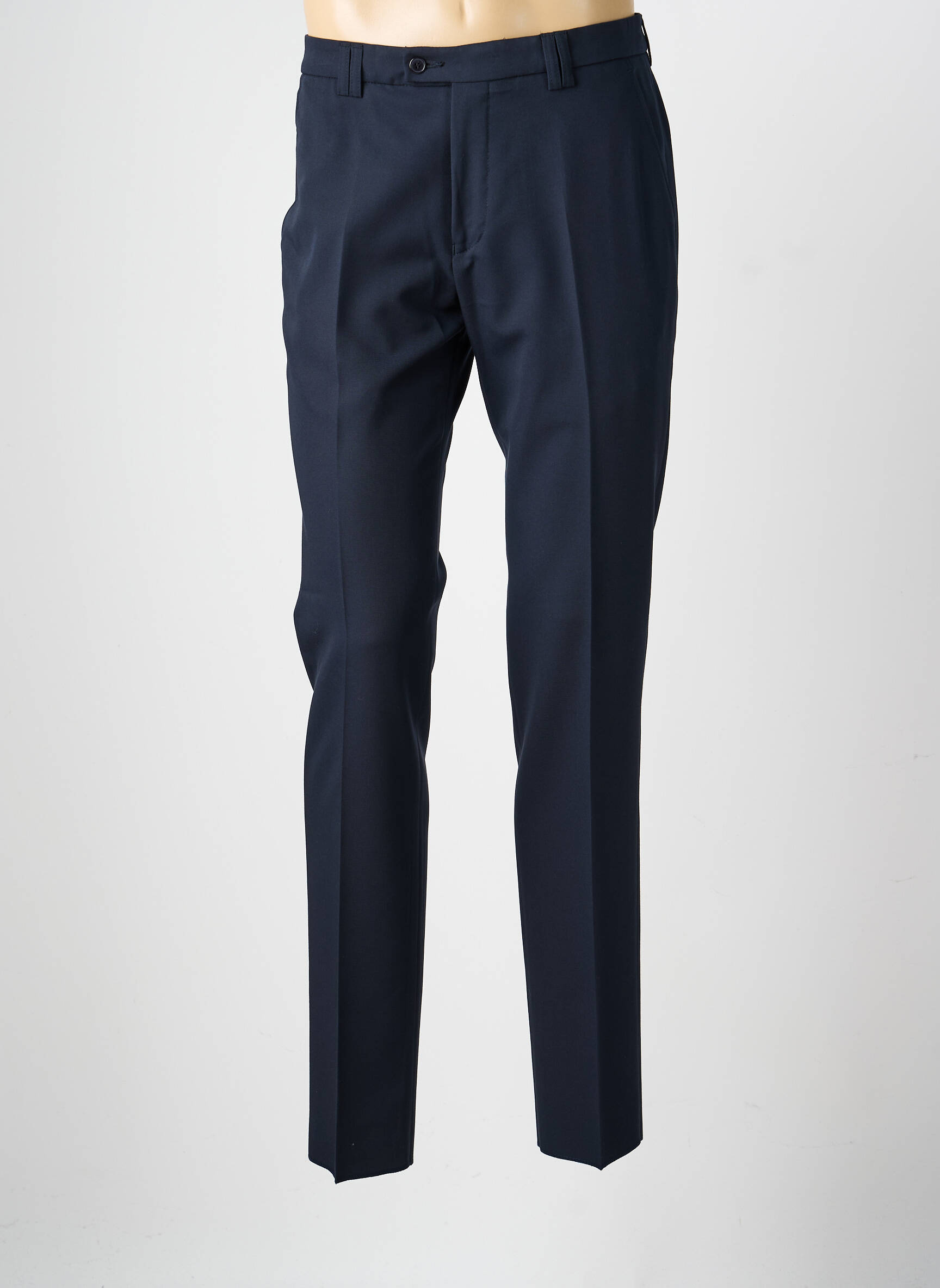 Pantalon slim taille à pinces taille normale bleu GIANNI MARCO homme