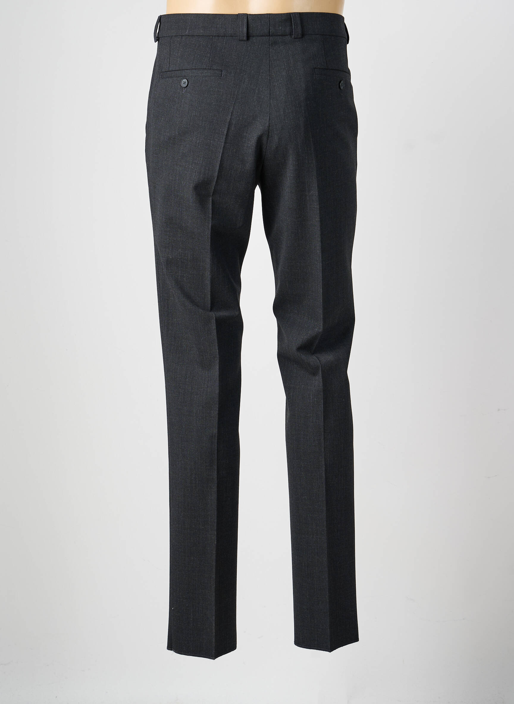 Pantalon slim tissage chiné taille normale gris GIANNI MARCO homme