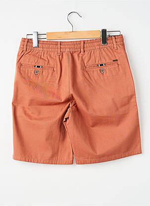 Short tissage popeline taille normale orange LCDN homme