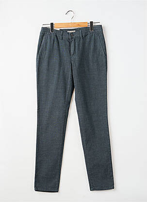 Pantalon chino tissage chiné taille normale bleu LDCN homme