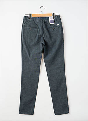 Pantalon chino tissage chiné taille normale bleu LDCN homme