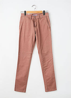 Pantalon chino tissage popeline taille normale rose LCDN homme