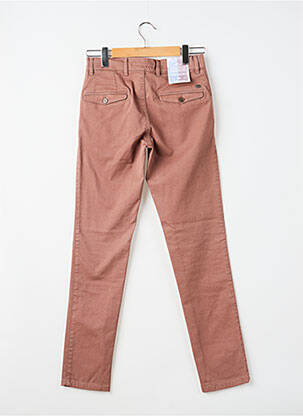 Pantalon chino tissage popeline taille normale rose LCDN homme