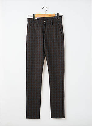 Pantalon chino fermeture zippée sous rabat boutonné taille normale gris IMPAQT femme
