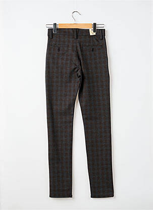 Pantalon chino fermeture zippée sous rabat boutonné taille normale gris IMPAQT femme