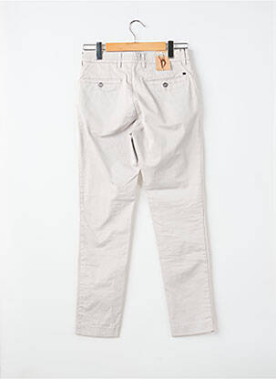 Pantalon chino stretch taille normale gris LCDN homme
