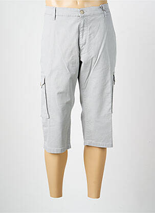 Pantacourt tissage popeline taille normale gris PIONEER homme
