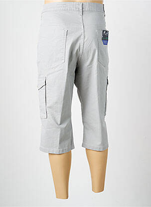 Pantacourt tissage popeline taille normale gris PIONEER homme
