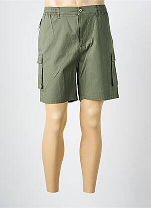 Short tissage popeline taille normale vert LCDN homme