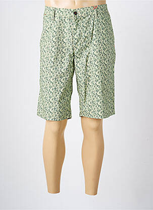 Bermuda taille à pinces taille normale vert HATTRIC homme