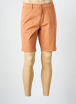 Bermuda taille à pinces taille normale orange LCDN homme