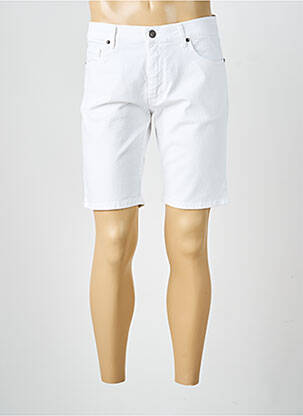 Bermuda tissage denim taille normale blanc LCDN homme