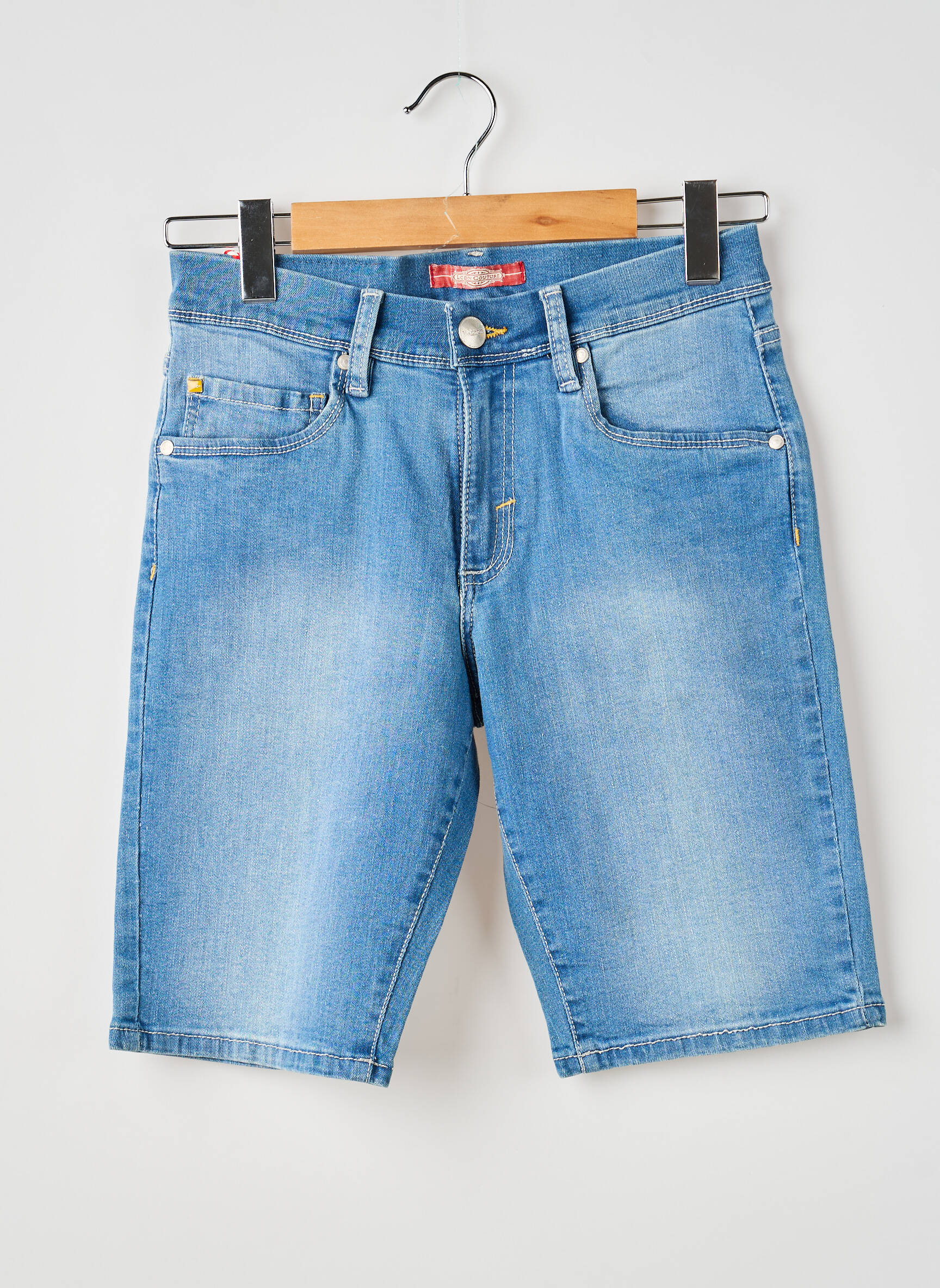 Bermuda tissage denim taille normale bleu LCDN homme