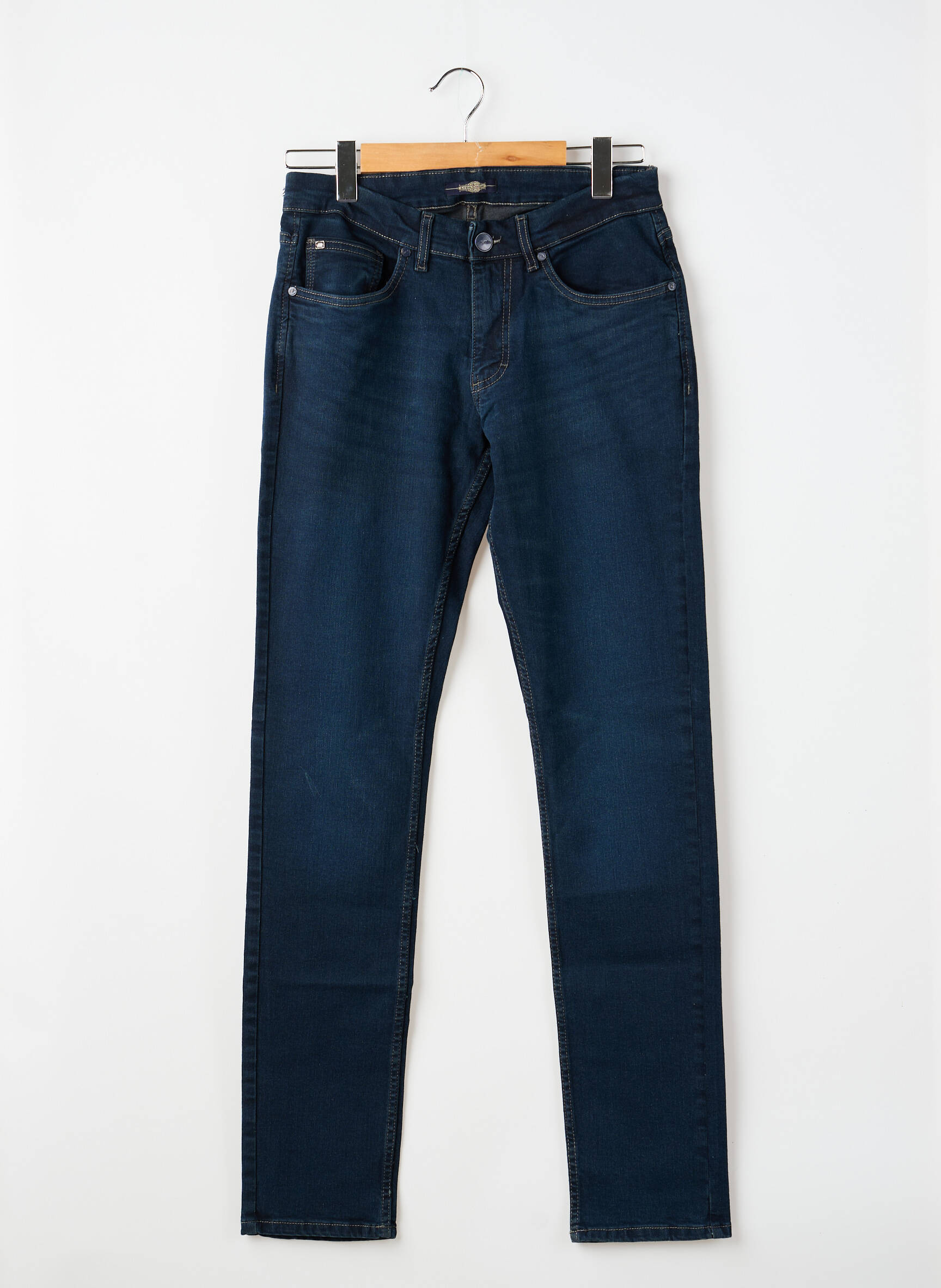 Jeans coupe slim stretch taille normale bleu LCDN homme