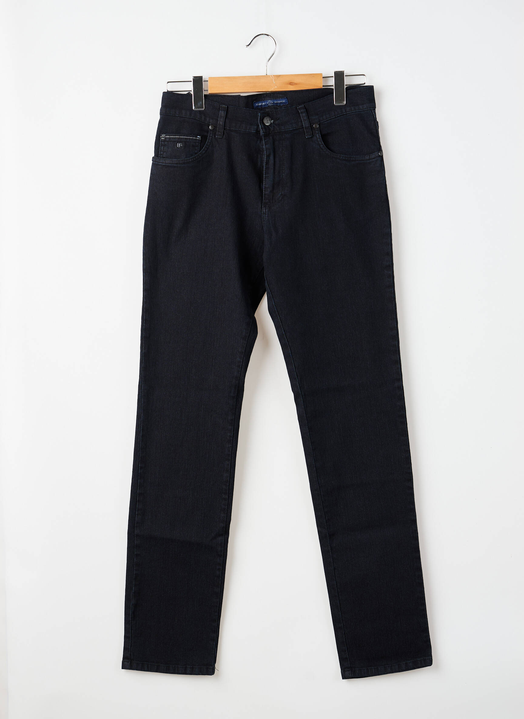 Jeans coupe slim stretch taille normale bleu LCDN homme