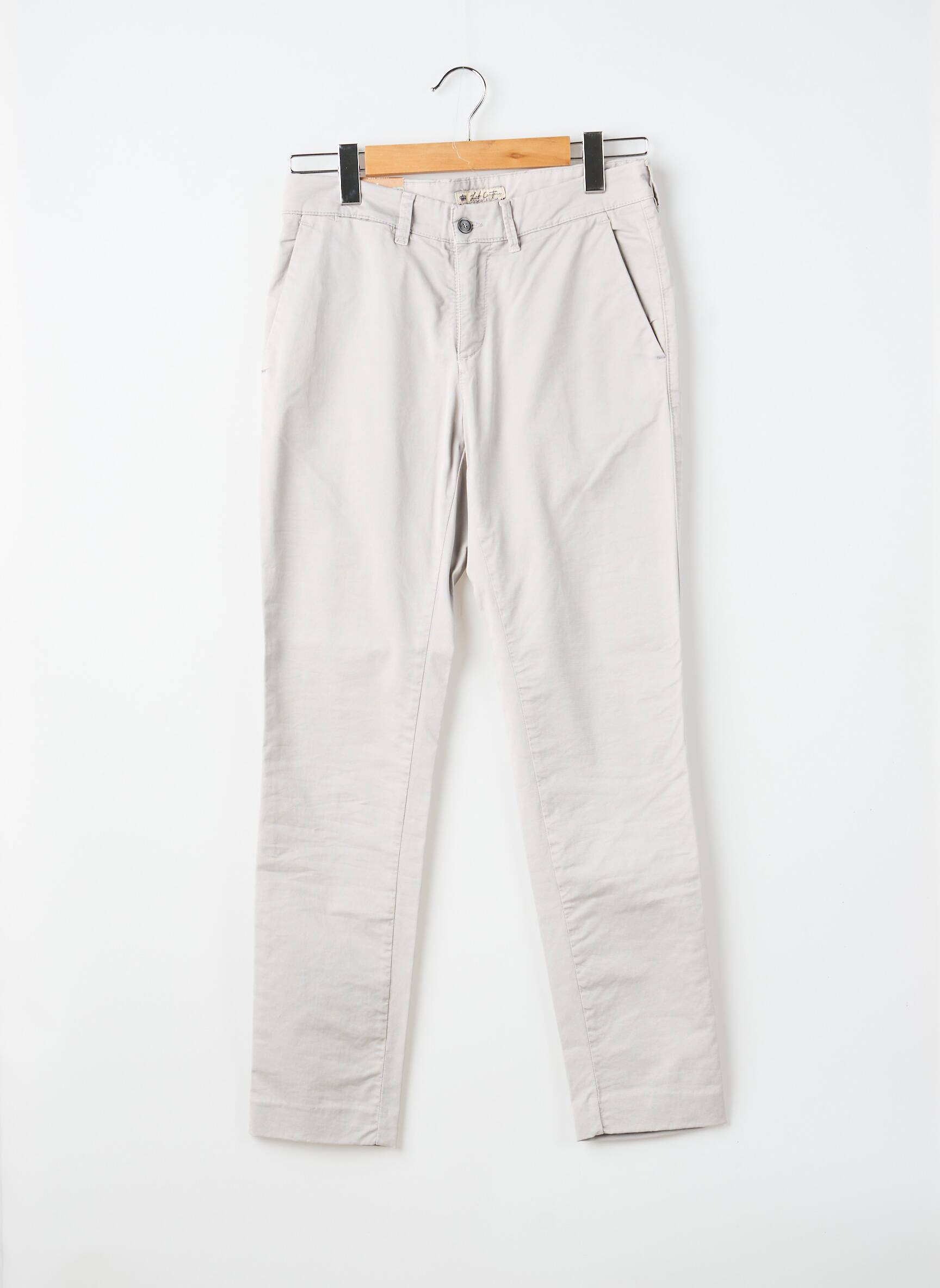 Pantalon chino stretch taille normale gris LCDN homme