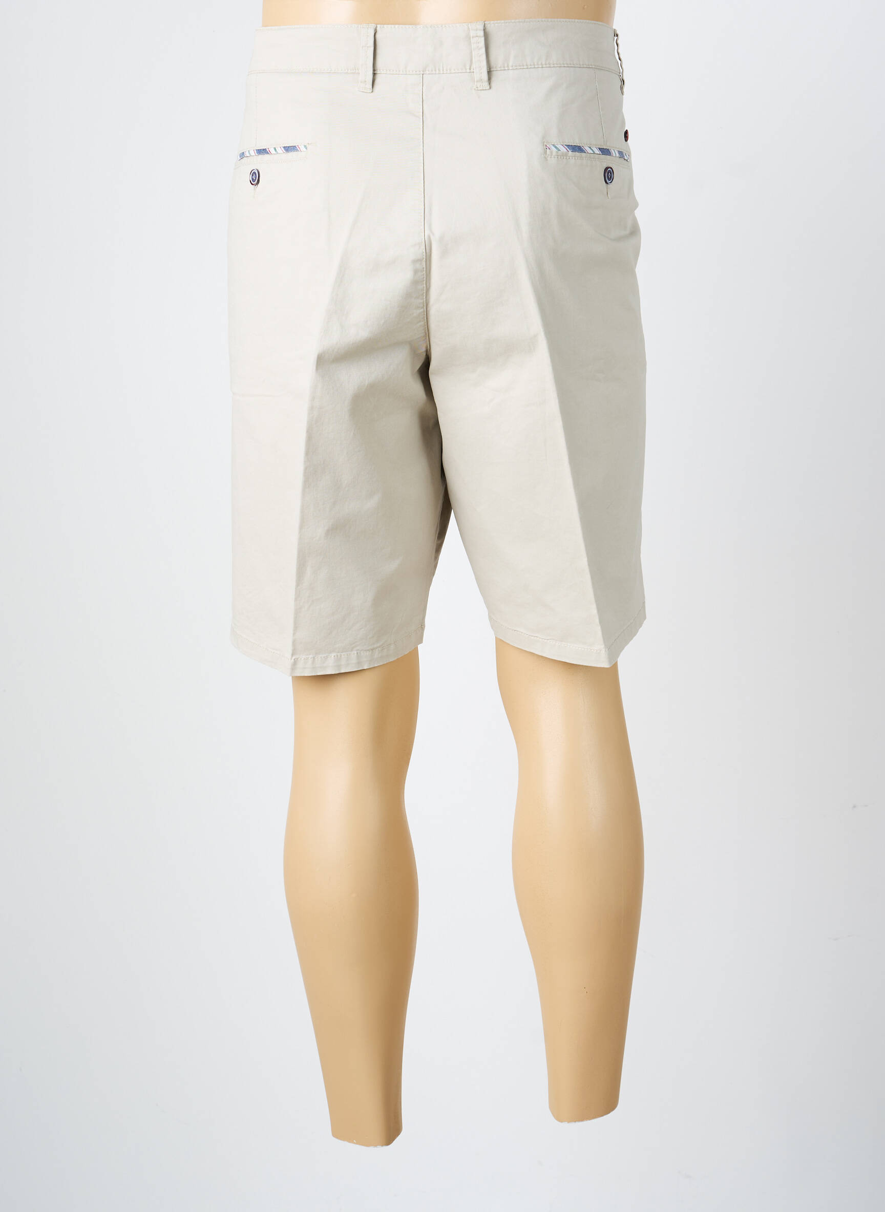Bermuda taille à pinces taille normale beige LCDN homme
