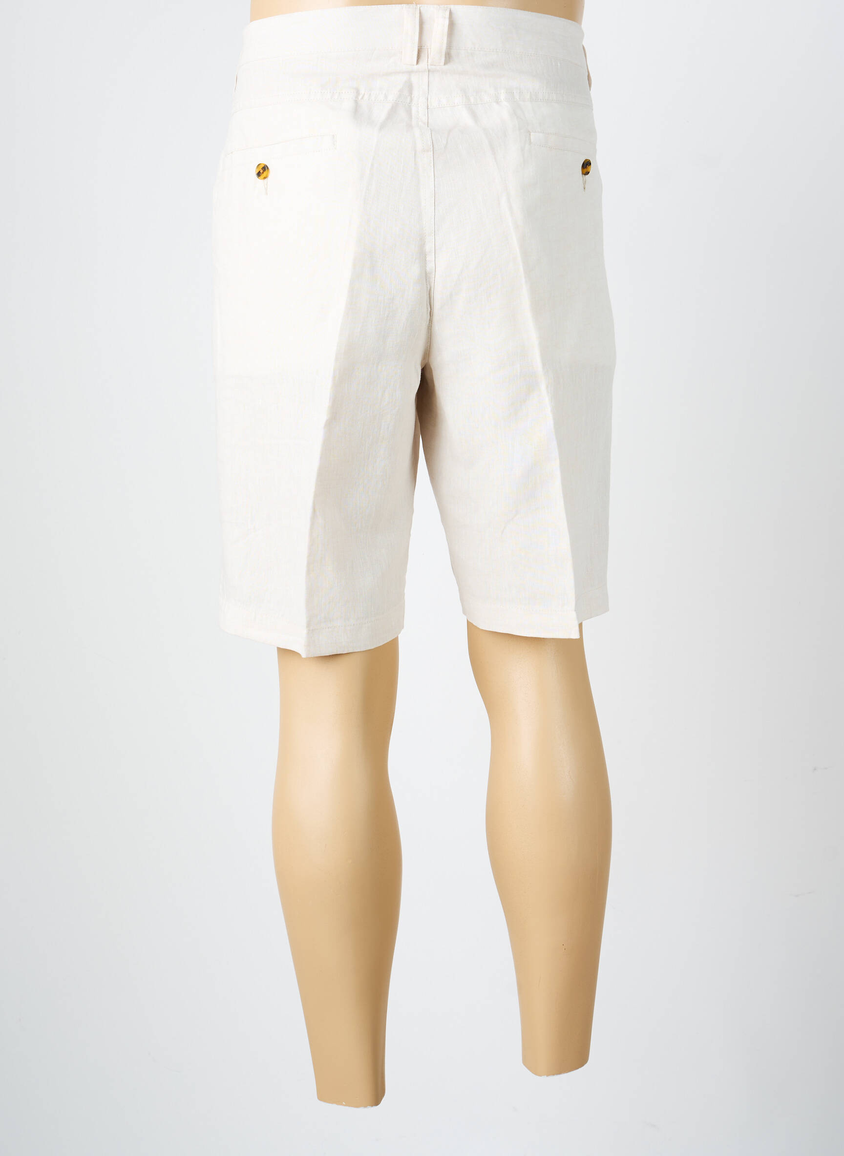Bermuda taille élastique taille normale beige GIANNI MARCO femme