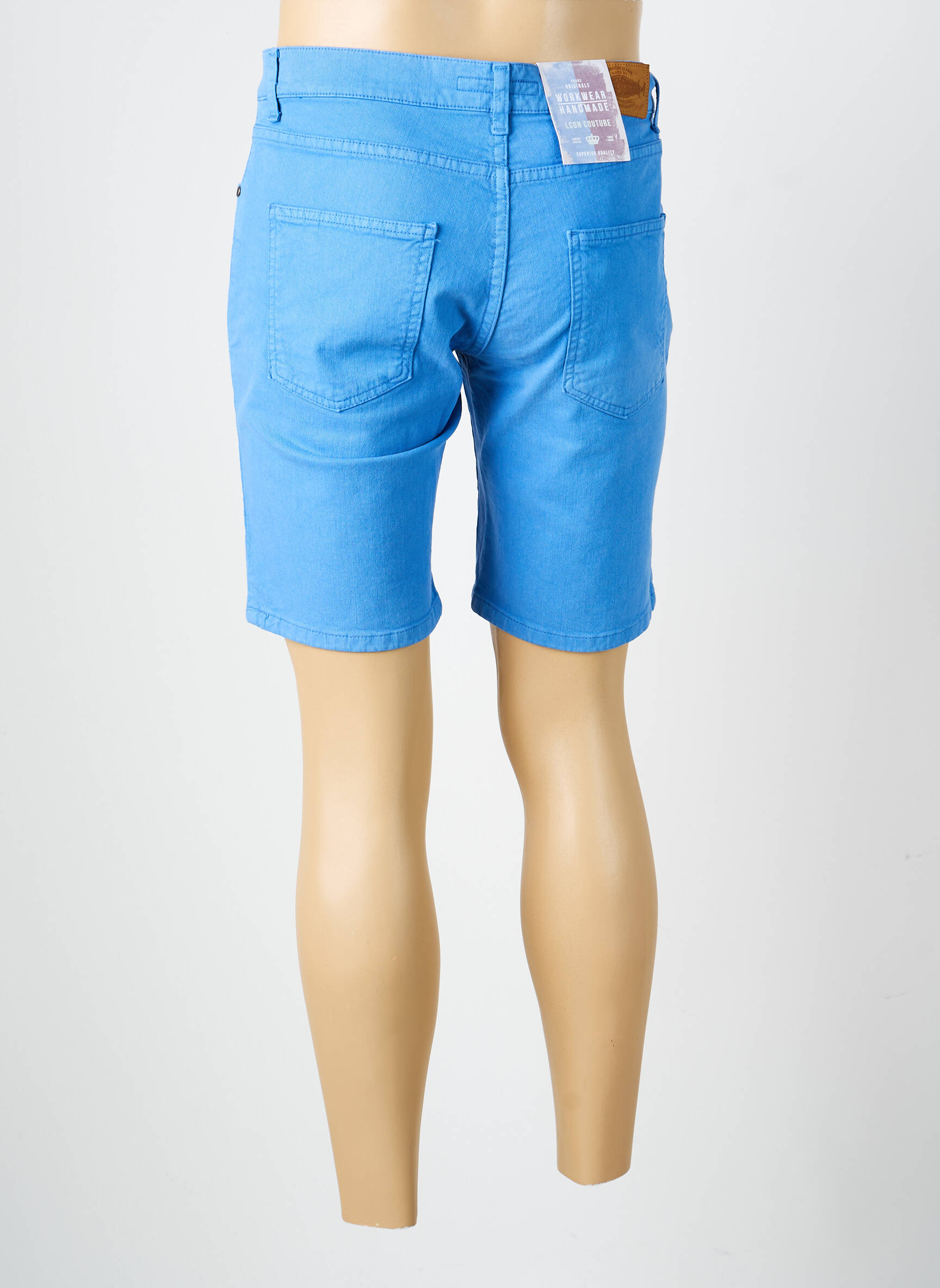Bermuda tissage denim taille normale bleu LCDN homme