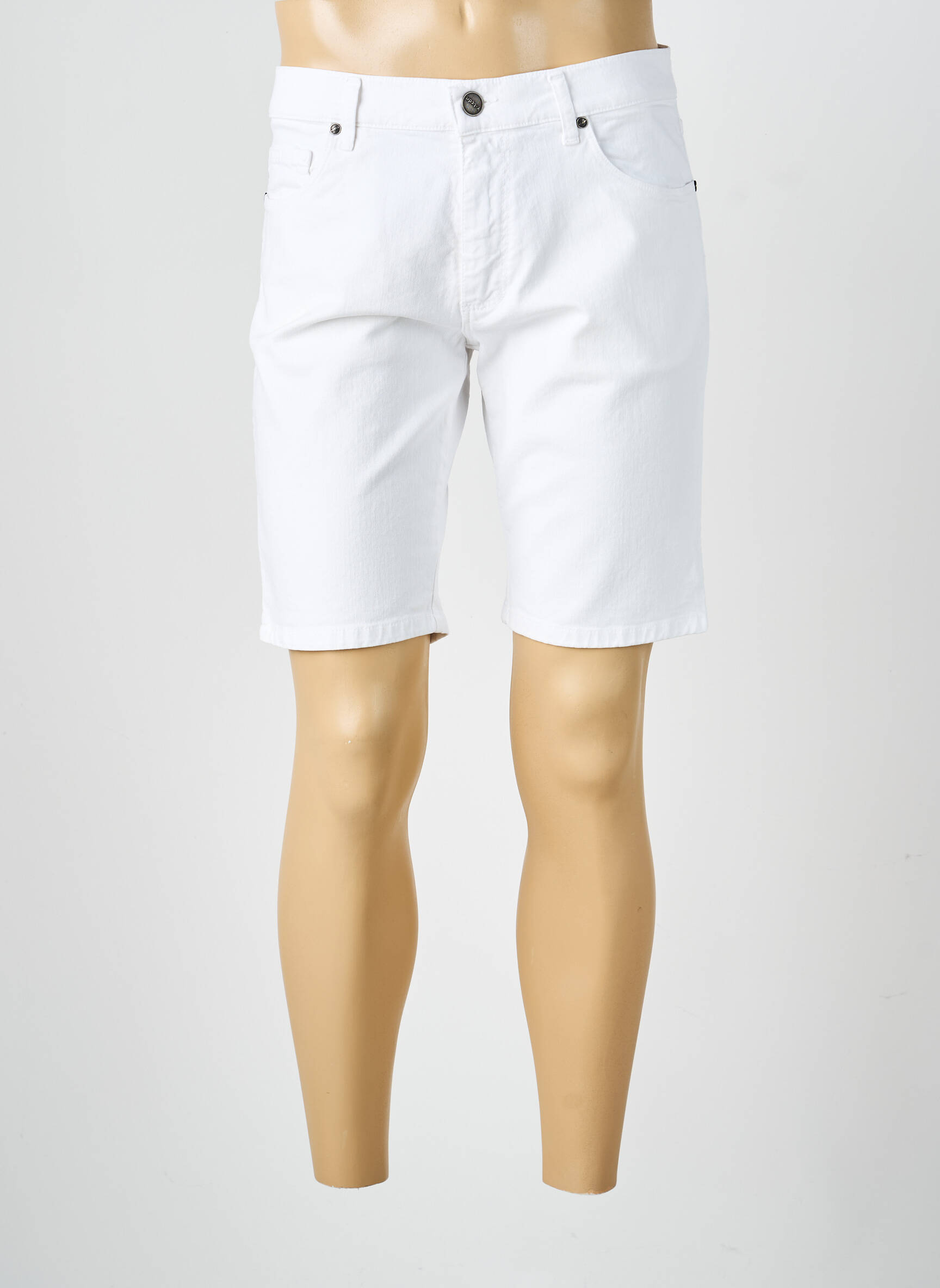 Bermuda tissage denim taille normale blanc LCDN homme