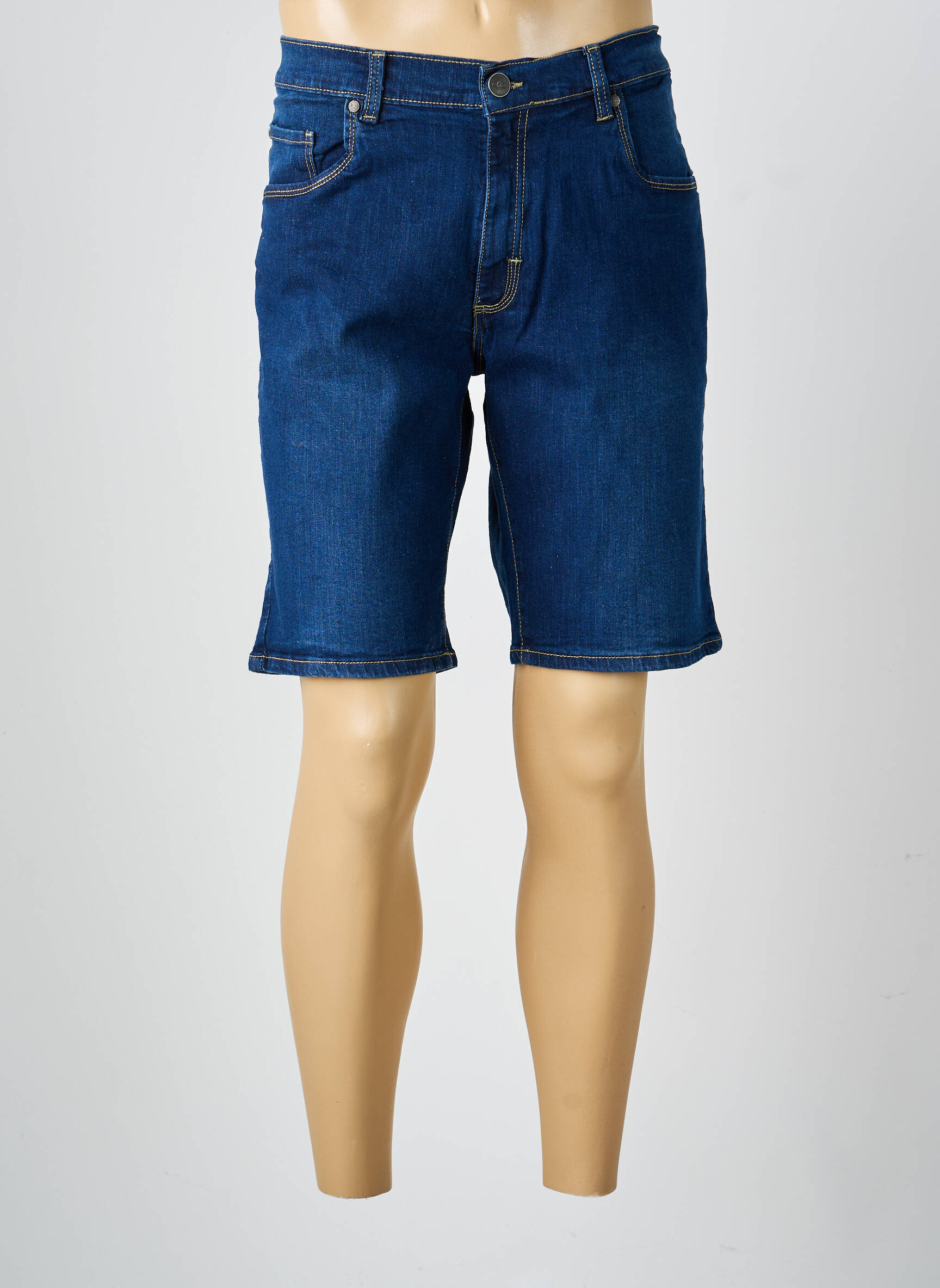 Bermuda tissage denim taille normale bleu LCDN homme
