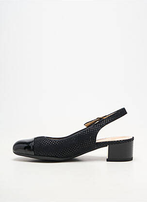 Ballerines carré talon de 4 à 6cm noir ARA femme