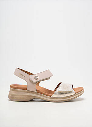 Sandales/nu pieds matière lisse talon plat jusqu'à 3cm beige MEPHISTO femme