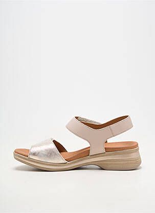 Sandales/nu pieds matière lisse talon plat jusqu'à 3cm beige MEPHISTO femme
