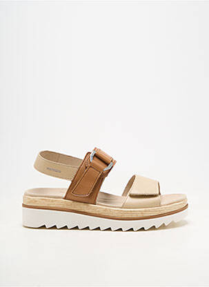 Sandales/nu pieds matière lisse talon de 4 à 6cm beige MEPHISTO femme