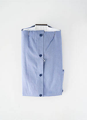 Chemise manches longues coupe droite bleu REDMOND homme