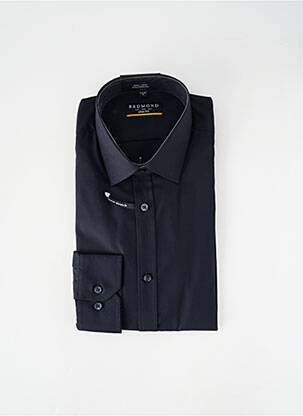 Chemise manches longues coupe droite noir REDMOND homme