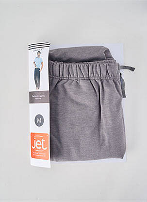 Jogging tissage chiné taille normale gris JET homme