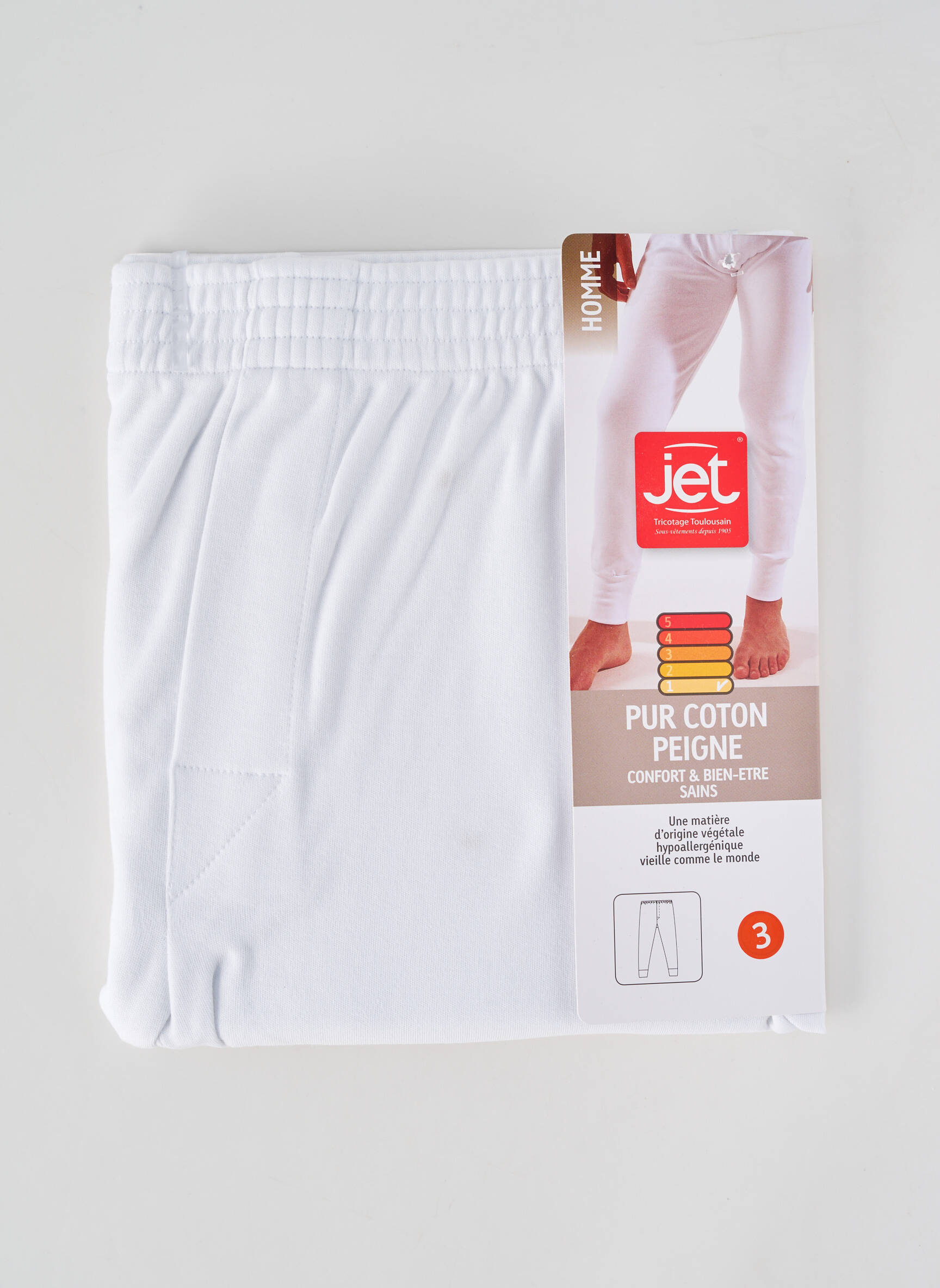 Legging stretch blanc JET homme