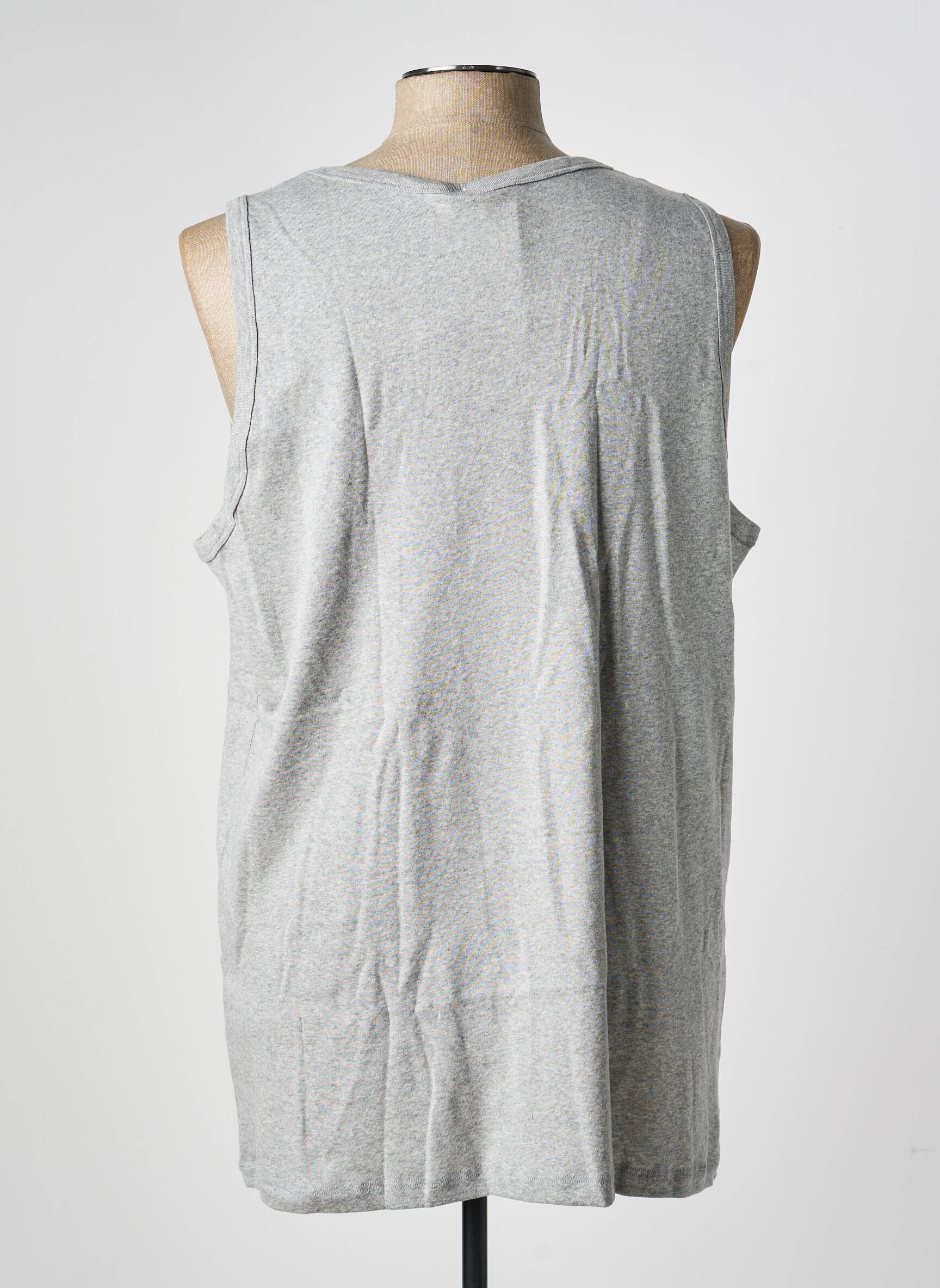 Débardeur coupe cintrée sans manche gris JET homme