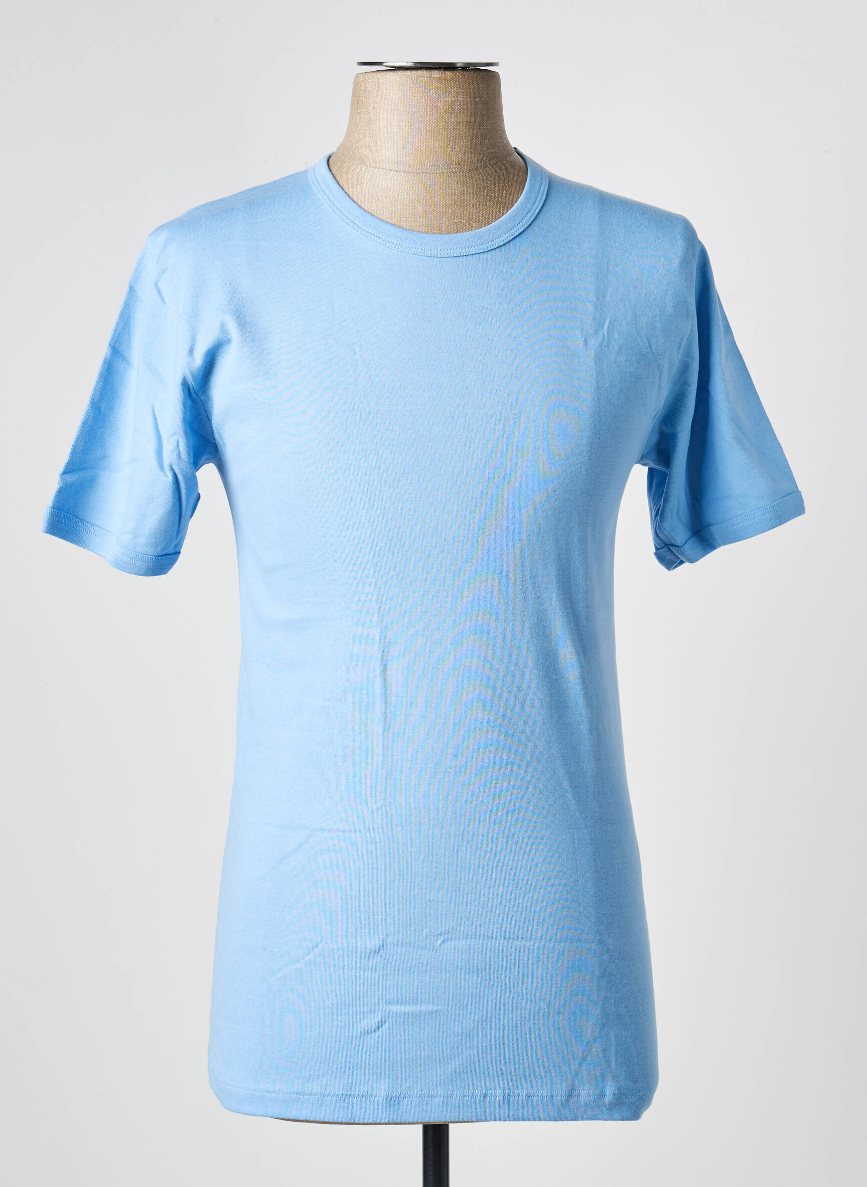 T-shirt coupe cintrée manches courtes bleu JET homme