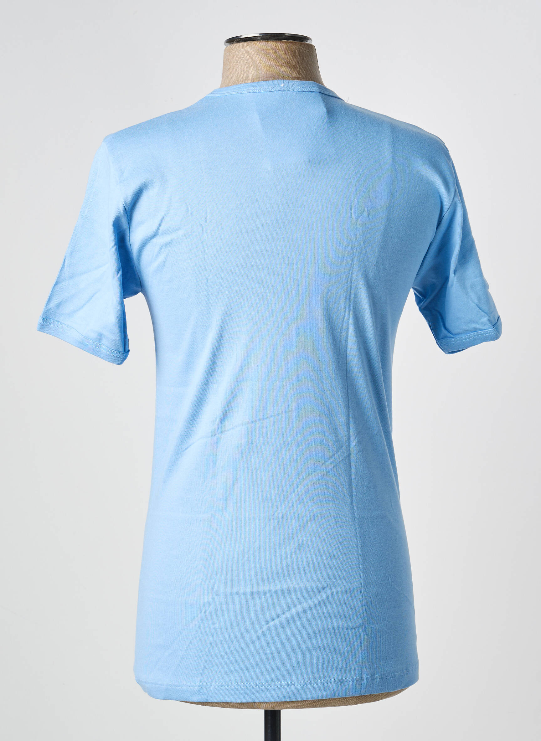 T-shirt coupe cintrée manches courtes bleu JET homme
