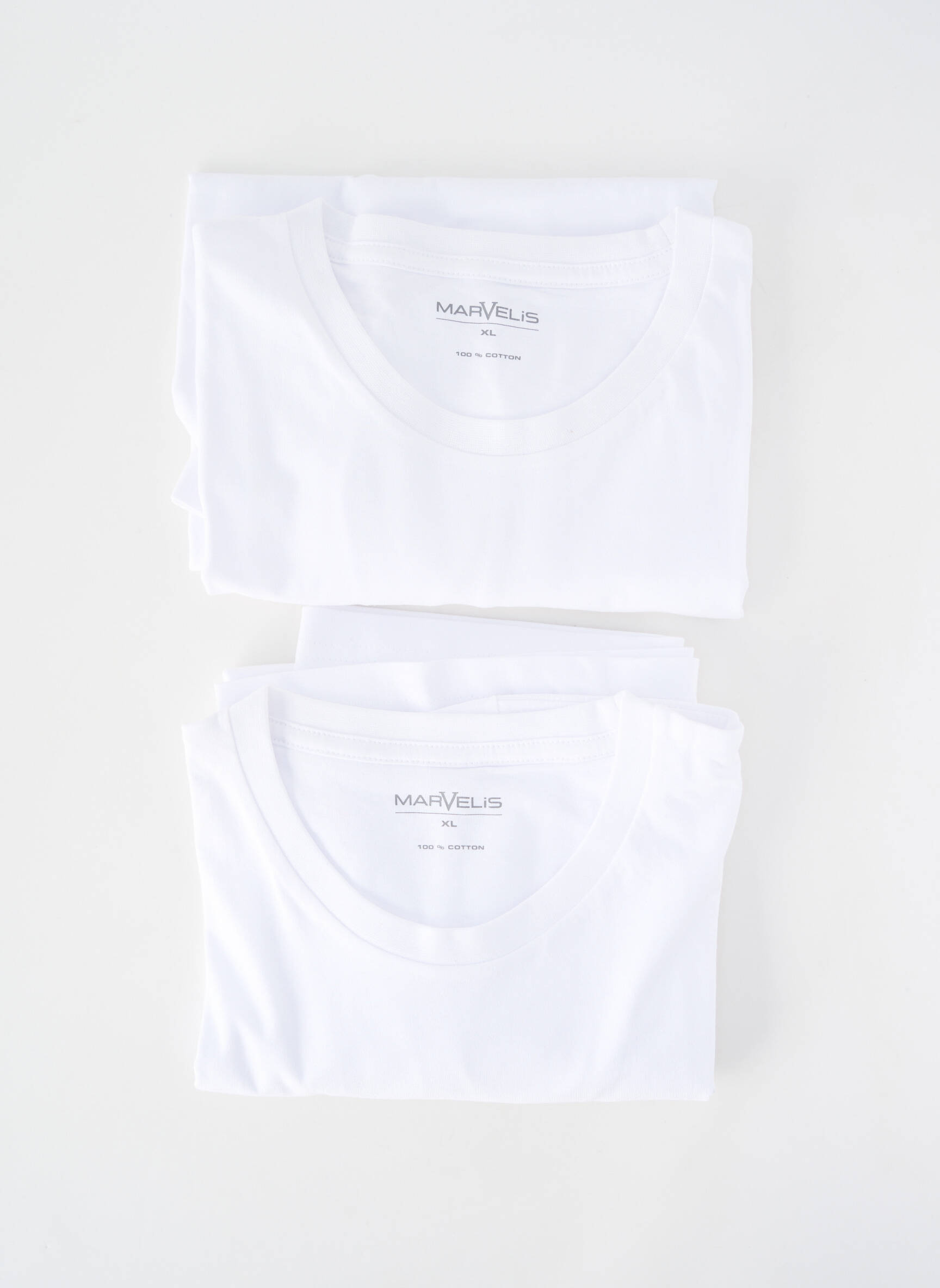 T-shirt coupe cintrée manches courtes blanc MARVELIS homme
