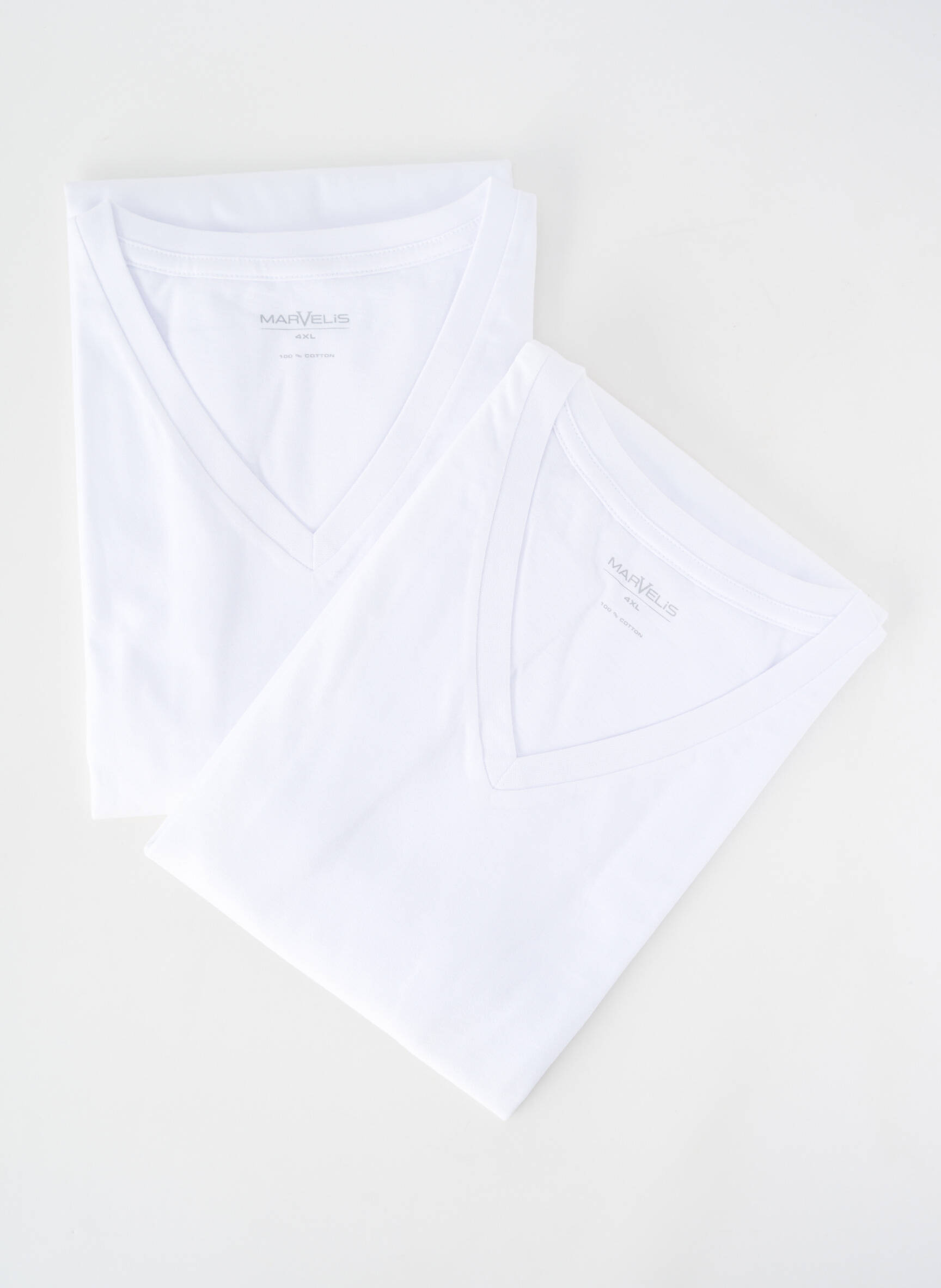 T-shirt coupe cintrée manches courtes blanc MARVELIS homme