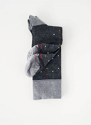 Chaussettes stretch gris LABONAL homme