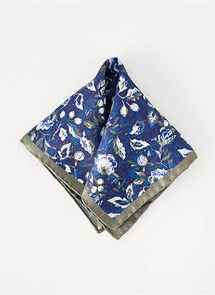 Foulard effet matière satinée bleu MARVELIS homme