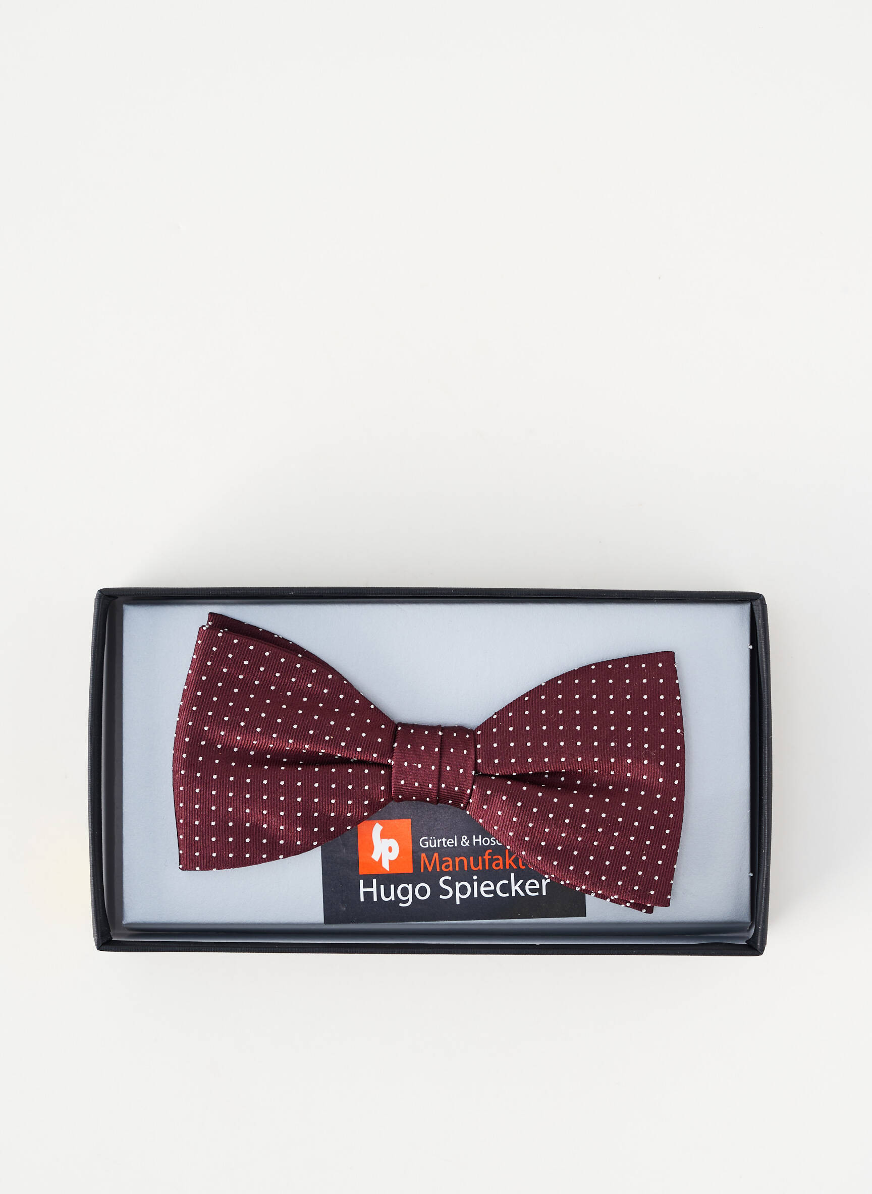 Noeud papillon imprimé pois marron HUGO SPIECKER homme