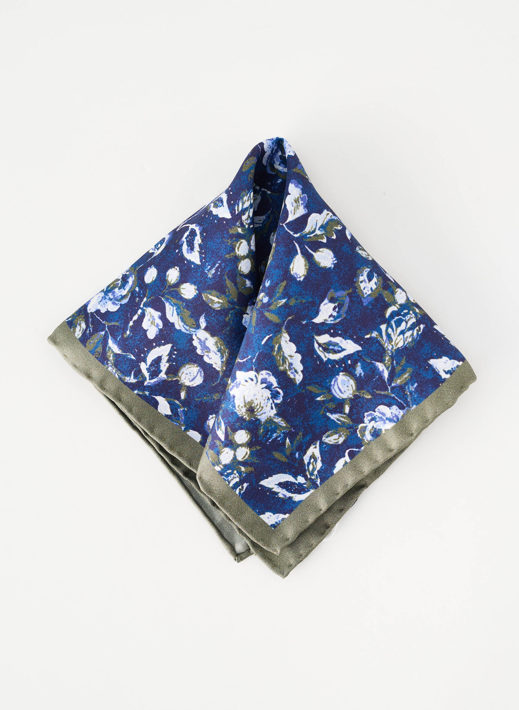 Foulard effet matière satinée bleu MARVELIS homme