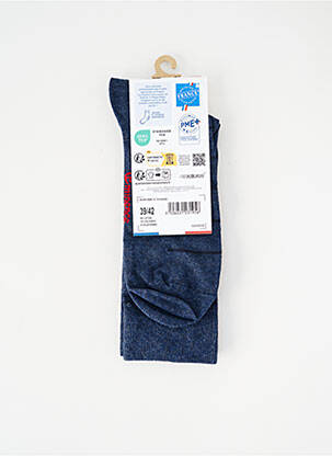 Chaussettes tissage chiné bleu EMINENCE homme