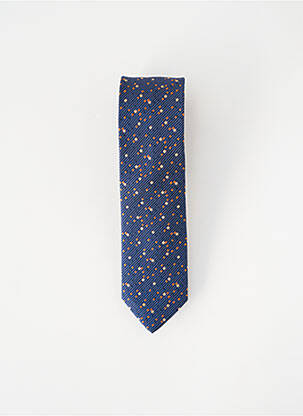 Cravate tissage satiné bleu MARVELIS homme